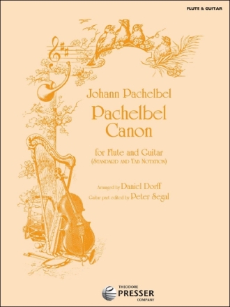 CANON IN D FOR FLUTE AND GUITAR (STANDARD NOTATION AND TABLATURE)