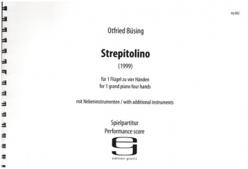 Strepitolino fr 1 Flgel zu 4 Hnden mit Nebeninstrumenten