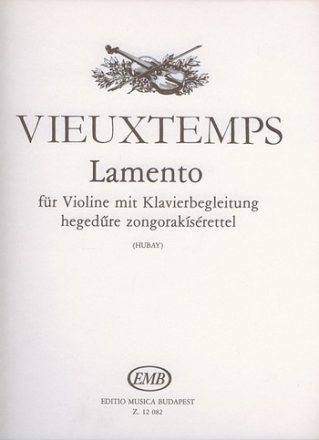 Lamento op.48,18 fr Violine und Klavier