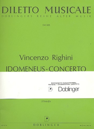 Idomeneus-Concerto fr Oboe und Streicher Stimmenset (Harmonie und 4-3-2-2-1)