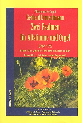2 Psalmen DWV175 fr Alt und Orgel