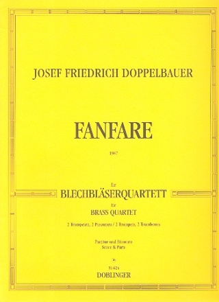 Fanfare (1987) 2 Trompeten und 2 Posaunen Partitur und Stimmen