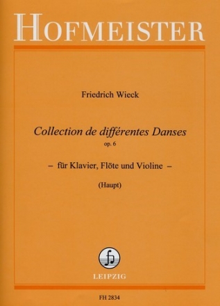 Collection de differentes danses op.6 fr Klavier, Flte und Violine,   Stimmen