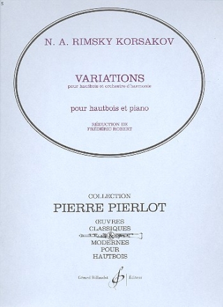 Variations pour hautbois et orchestre d'harmonie pour hautbois et piano