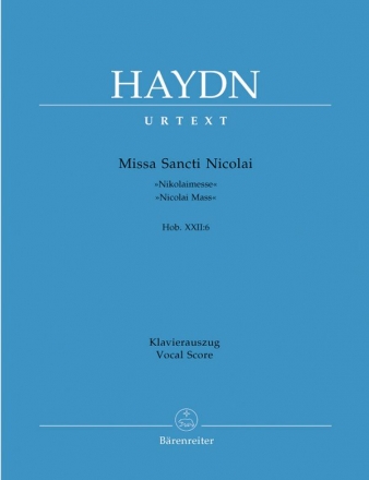 Missa Sancti Nicolai G-Dur Hob.XXII:6 fr Soli, Chor und Orchester Klavierauszug