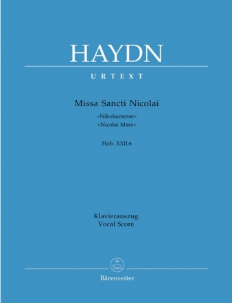 Missa Sancti Nicolai G-Dur Hob.XXII:6 fr Soli, Chor und Orchester Klavierauszug
