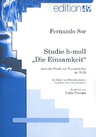 Studie h-Moll fr Gitarre und Streichquartett Partitur und Stimmen