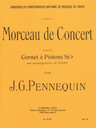 Morceau de concert pour cornet  pistons en Sib et piano