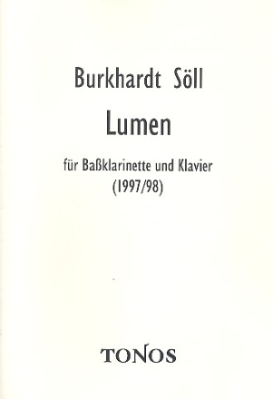 Lumen fr Baklarinette und Klavier