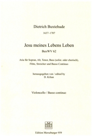 Jesu meines Lebens Leben Aria fr Soli (SATB) und Kammerensemble Violone