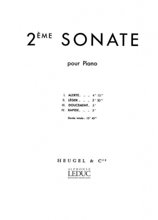 Sonate no.2  pour piano