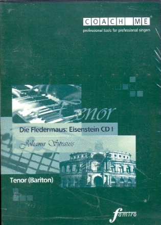 Die Fledermaus Rollen-CD Gabriel von Eisenstein Lern- und Begleitfassung