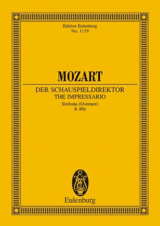 Der Schauspieldirektor Sinfonia (Overture) KV486 fr Orchester Studienpartitur
