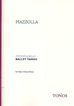 Ballet Tango fr 4 Akkordeons Partitur
