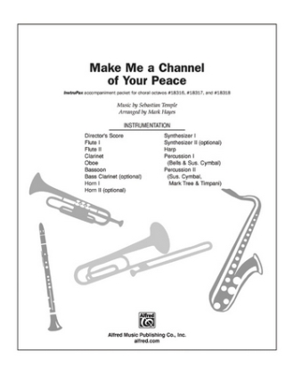 MAKE ME A CHANNEL OF YOUR PEACE: INSTRU-PAX ACCOMPANIMENT PACKET FOR CHORAL OCTAVOS