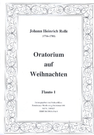 Oratorium auf Weihnachten fr Soli, Chor und Orchester Harmonie