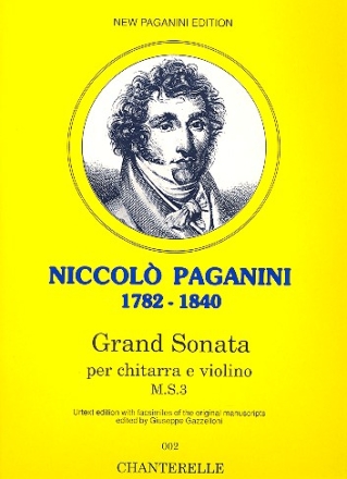 Grande sonata per chitarra sola con accompagnamento di violino MS3