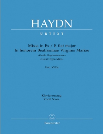 Messe Es-Dur Hob.XXII:4 fr Soli, gem Chor, Orgel und Orchester Klavierauszug