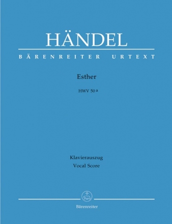 Esther HWV50a   Klavierauszug (en)