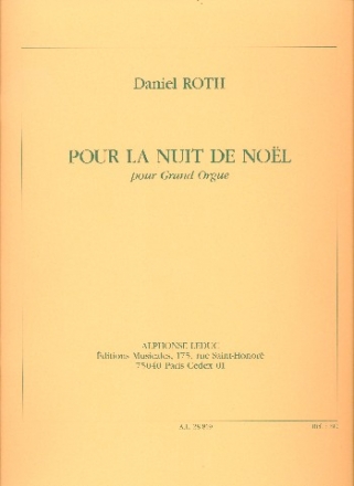 Pour la nuit de noel pour orgue