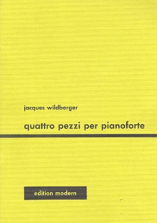 4 pezzi per pianoforte