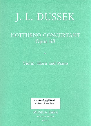 Notturno concertant op.68 fr Violine, Horn und Klavier