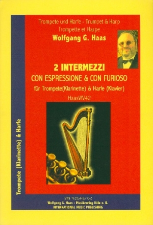 2 Intermezzi HAASWV42 für Trompete (Klarinette) und Harfe