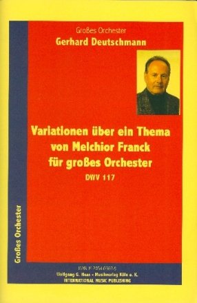 Variationen ber ein Thema von Melchior Franck DWV117 fr Orchester Partitur