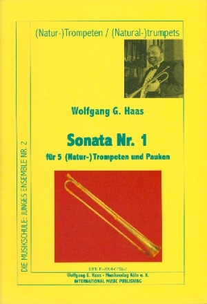 Sonata Nr.1 fr 5 (Natur-)trompeten und Pauken Partitur und Stimmen