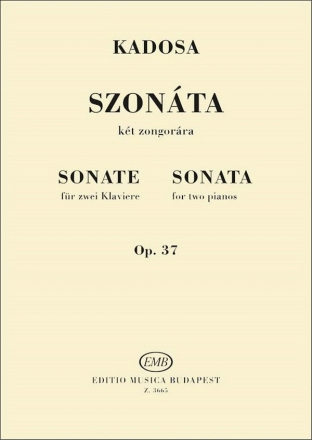 SONATE OP.37 FUER 2 KLAVIERE,  PARTITUR