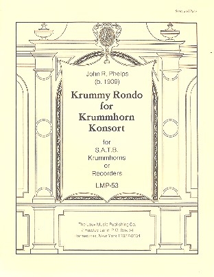 Krummy Rondo for Krummhorn Consort for 4 Krummhorns (SATB) or recorders score and parts