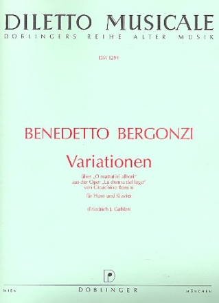 Variationen ber o mattutini albori aus la donna del lago fr Horn und Klavier