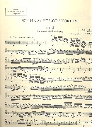 Weihnachtsoratorium BWV248 fr Soli, Chor und Orchester Continuo (ViolonCello / Bass/Fagott)