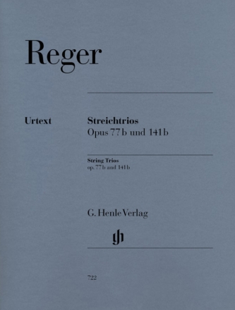 Trios op.77b und op.141b für Violine, Viola und Violoncello Stimmen