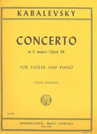 Concerto C major op.48 for violin and piano