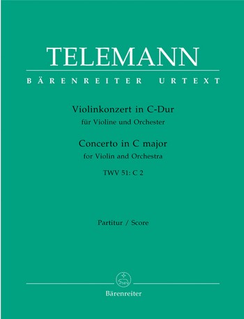 KONZERT G-DUR TWV51:C2 FUER VIOLINE UND ORCHESTER PARTITUR