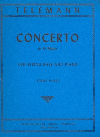 Concerto G major for string bass and piano