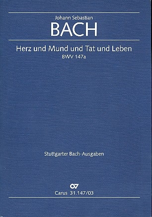 Herz und Mund und Tat und Leben Kantate Nr.147 BWV147a Klavierauszug (dt/en)