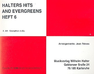 Halters Hits and Evergreens Band 6: fr Blasorchester Altsaxophon 2