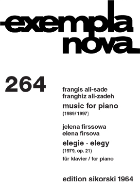 Music for piano (Ali-Sade) und Elegie op.21 (Firssowa) fr Klavier