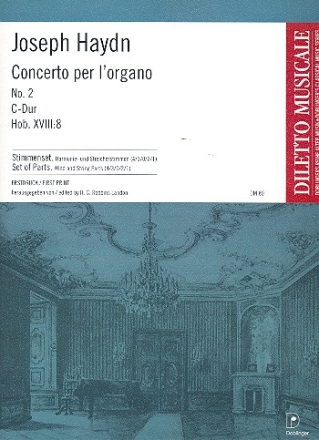 Konzert C-Dur Nr.2 Hob.XVIII:8 fr Orgel und Orchester Stimmenset (Harm. und 4-3-0-2-1)