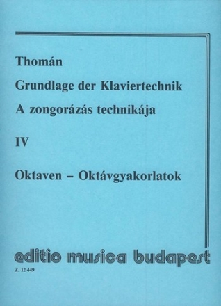 Grundlage der Klaviertechnik Band 4 Oktaven (dt/un)