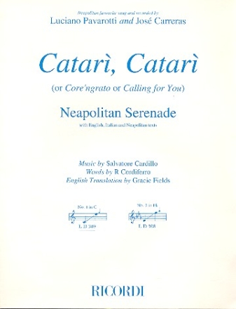 Catari catari Neapolitan Serenade for voice and piano (en/it/neap)