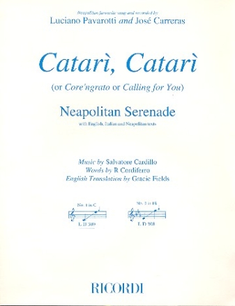 Catari catari Neapolitan Serenade for voice and piano (en/it/neap)