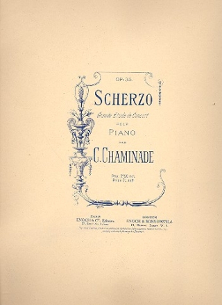 Scherzo op.35 grand tude de concert pour piano