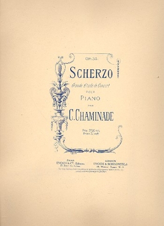Scherzo op.35 grand tude de concert pour piano