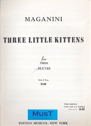 3 LITTLE KITTENS FOR 3 FLUTES SCORE+PARTS