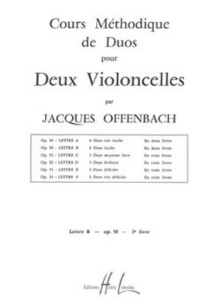 6 DUOS FACILES OP.50 VOL.2 POUR 2 VIOLONCELLES 2PARTIES