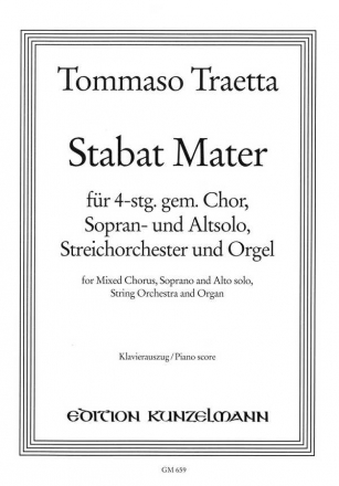 Stabat Mater fr Sopran, Alt, Chor, Streicher und Orgel Klavierauszug