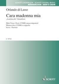 Cara Madonna mia für Mannerchor a cappella singpartitur (dt/it)